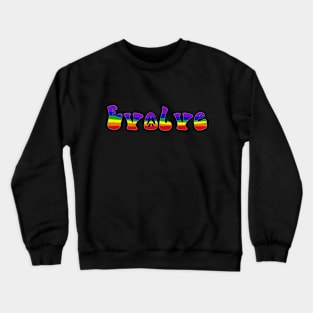 Evolve Rainbow Stripes Crewneck Sweatshirt